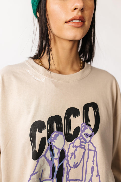 The Coco Long Sleeve Tee // Sand